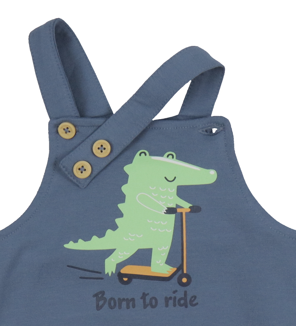 Name It Overalls - NbmVonne - China Blue/Born To Ride