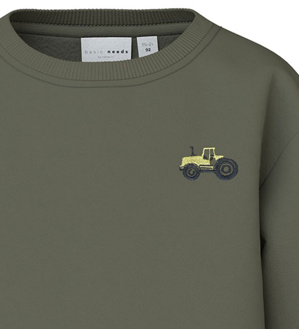 Name It Sweatshirt - NmmVallen - Dusty Olive/Tractor