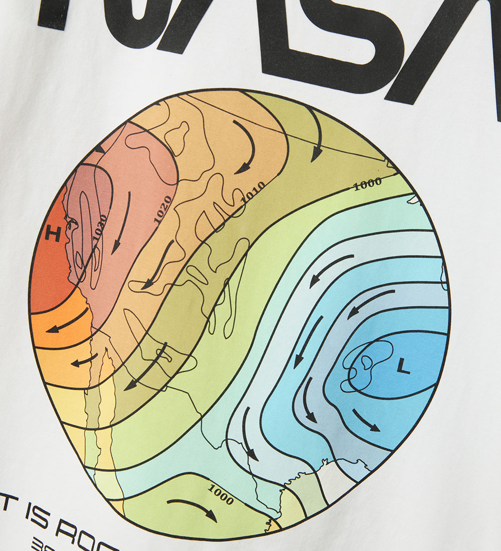 Name It T-shirt - NkmDade Nasa - Bright White