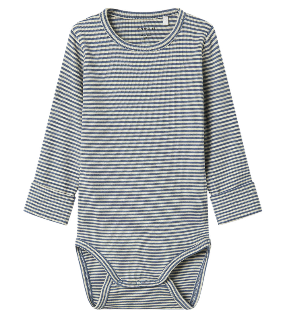 Name It Samfella L/æ - Rib - NbnBerro - China Blue