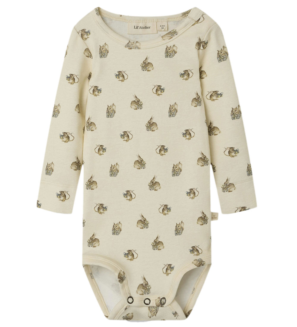 Lil' Atelier Bodysuit L/æ - NbnGayo - Turtledove