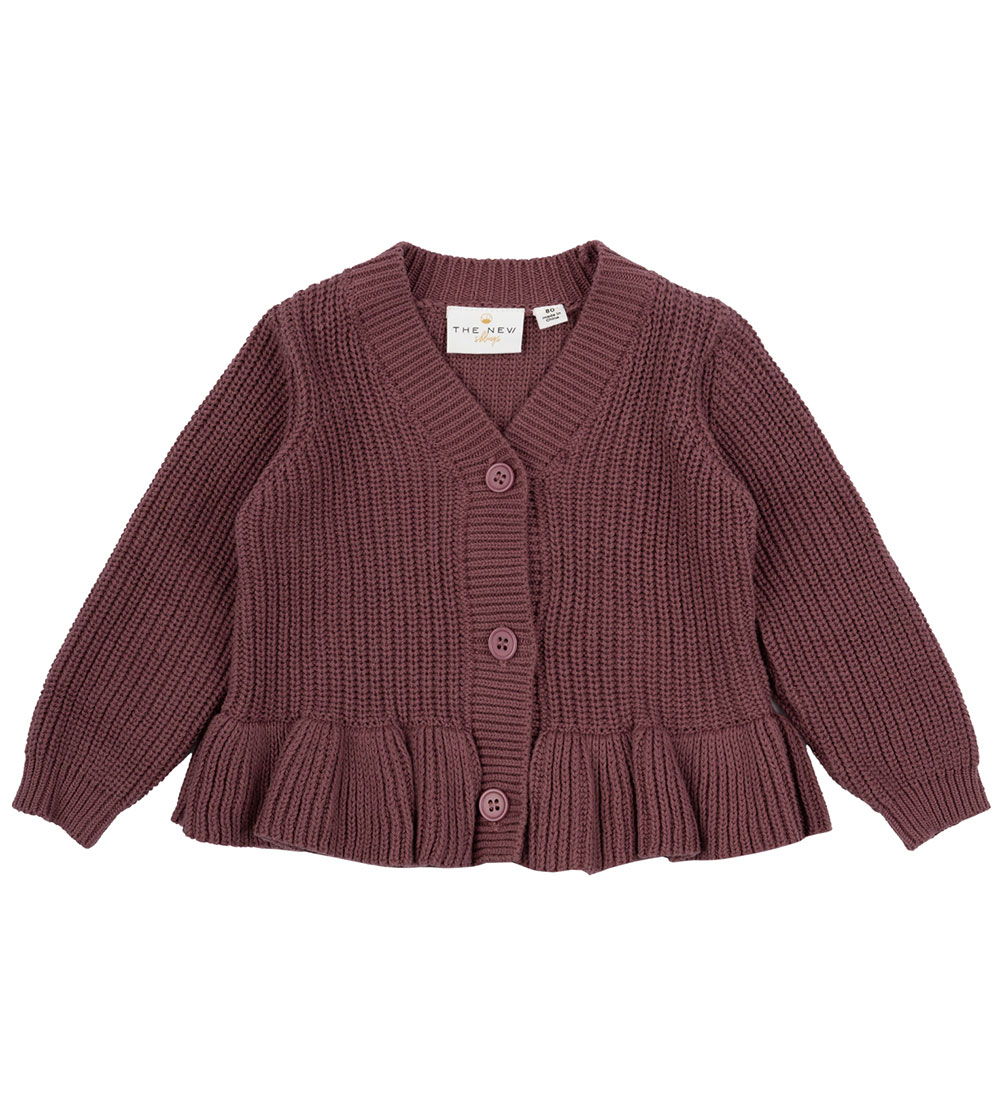 The New Siblings Cardigan - Prjónað - TnsMae - Crushed Berry