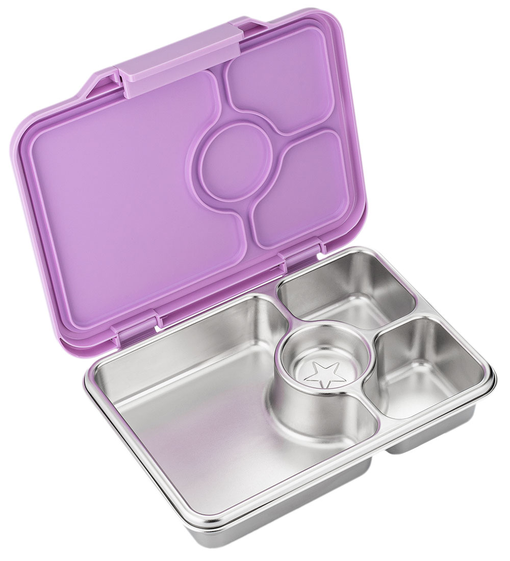 Yumbox Nestisbox M. 4 Rum - Bento Steel - Lavender Purple
