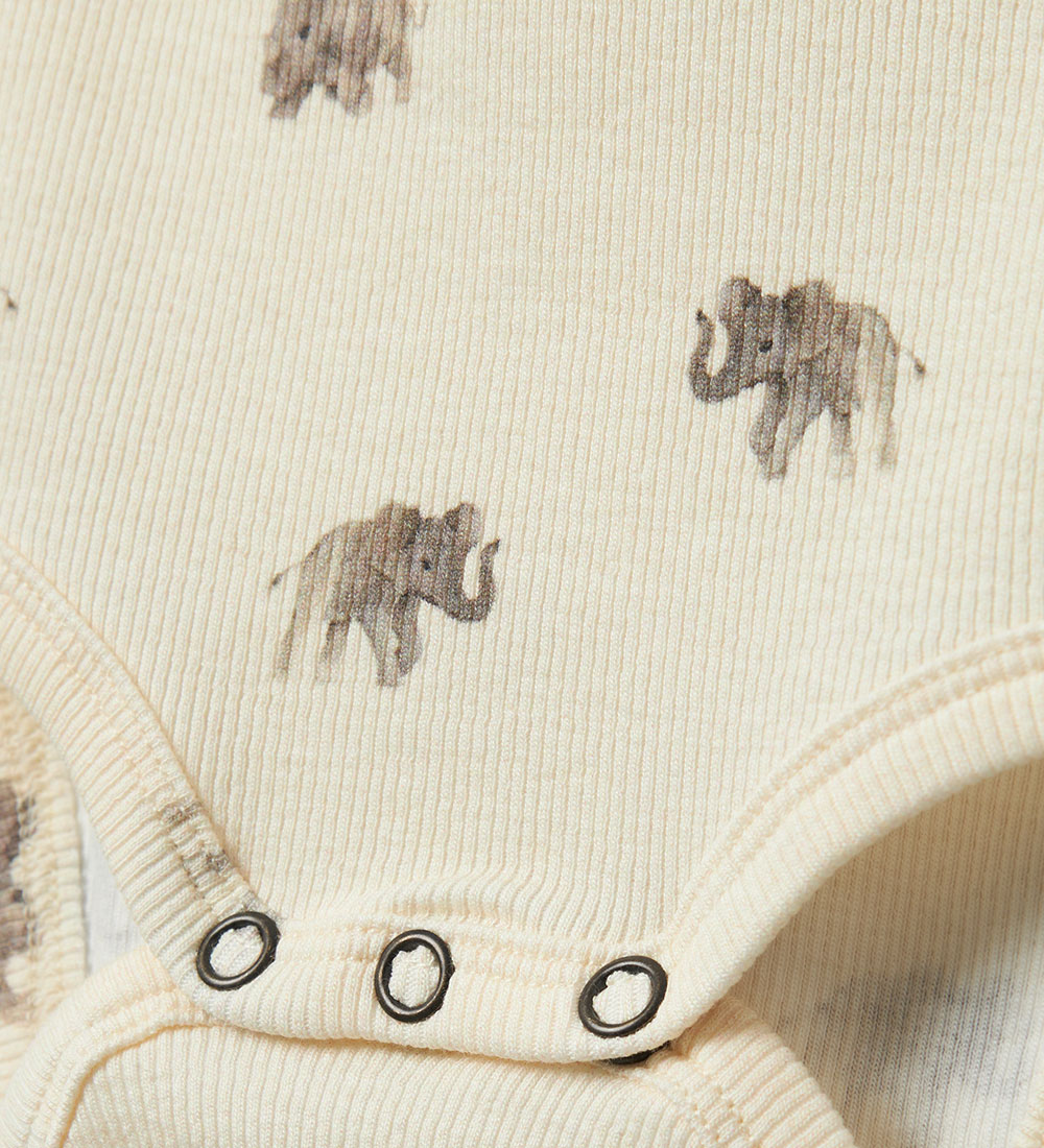 Lil' Atelier Bodysuit L/æ - Rib - NbmGavo - Turtledove