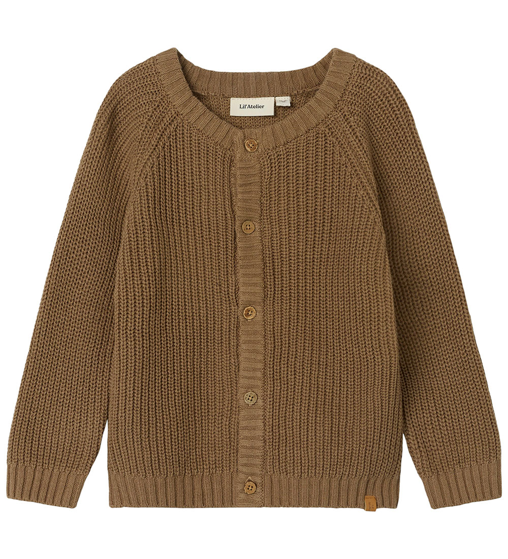 Lil' Atelier Cardigan - Knitted - NmnEmlen - Sepia Tint