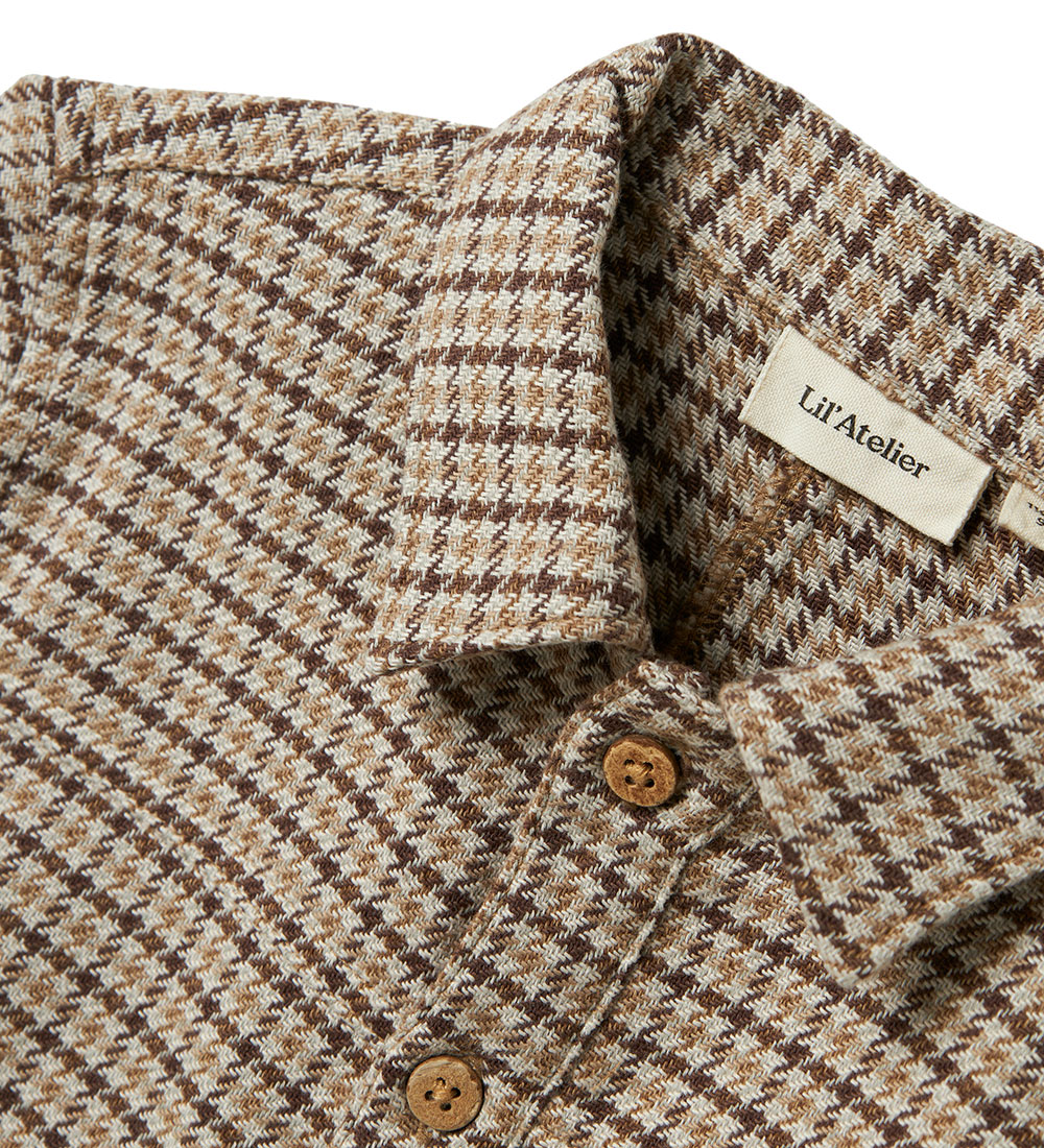 Lil' Atelier Hemd - NmmTevin - Versteinert Oak m. Karos