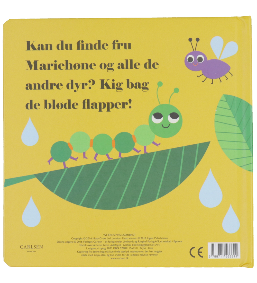 Forlaget Carlsen Picture Book w. Flapper - Where's Mrs. Ladybug?