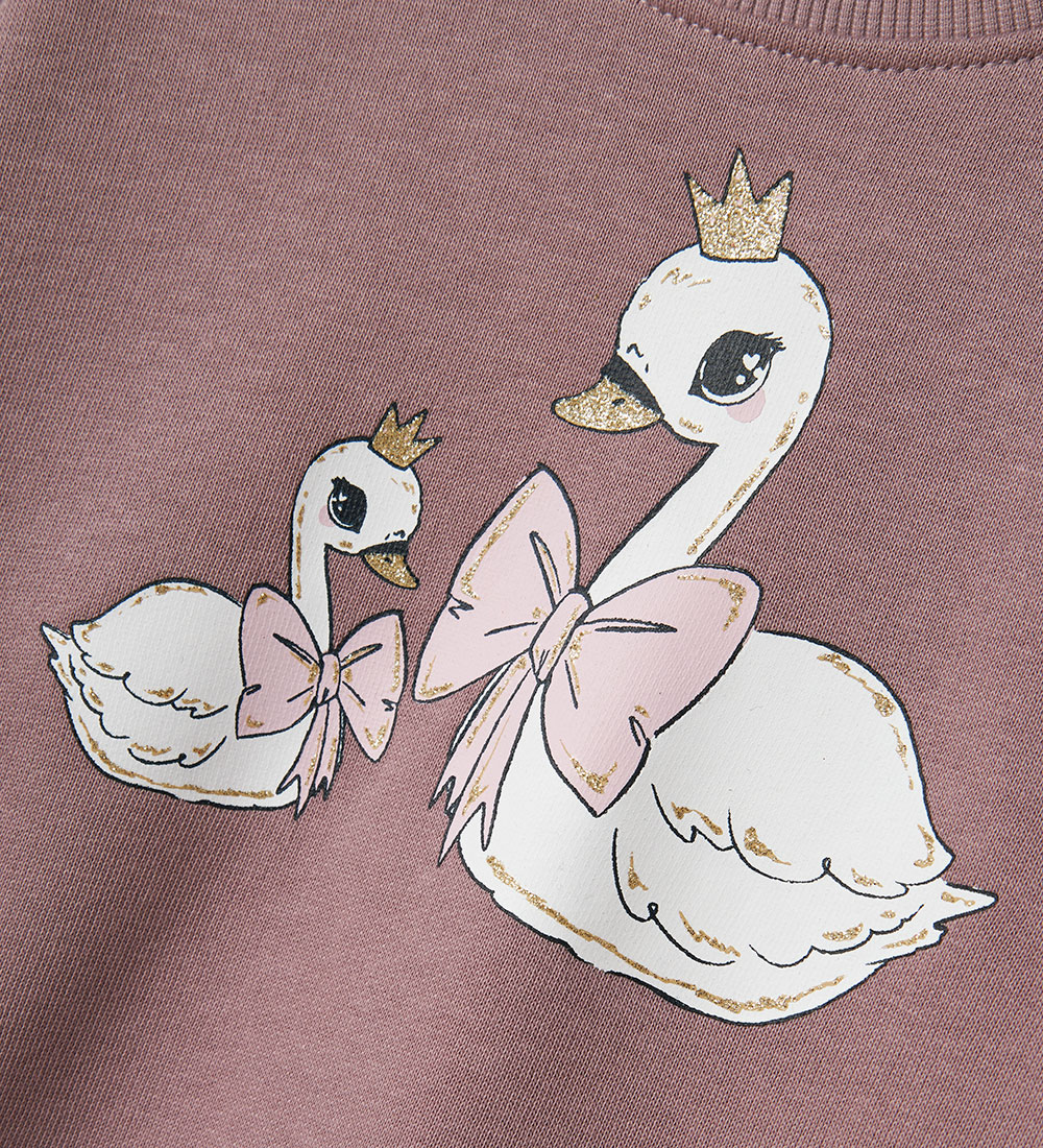 Sweat-shirt Name It - NmfValona - Elderberry/Cygnes