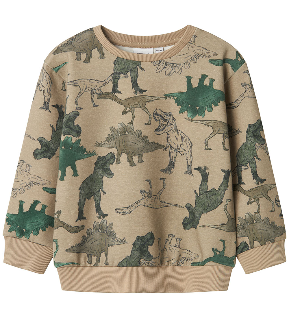 Name It Sweatshirt - NmmBenja - Pure Cashmere w. Dino print