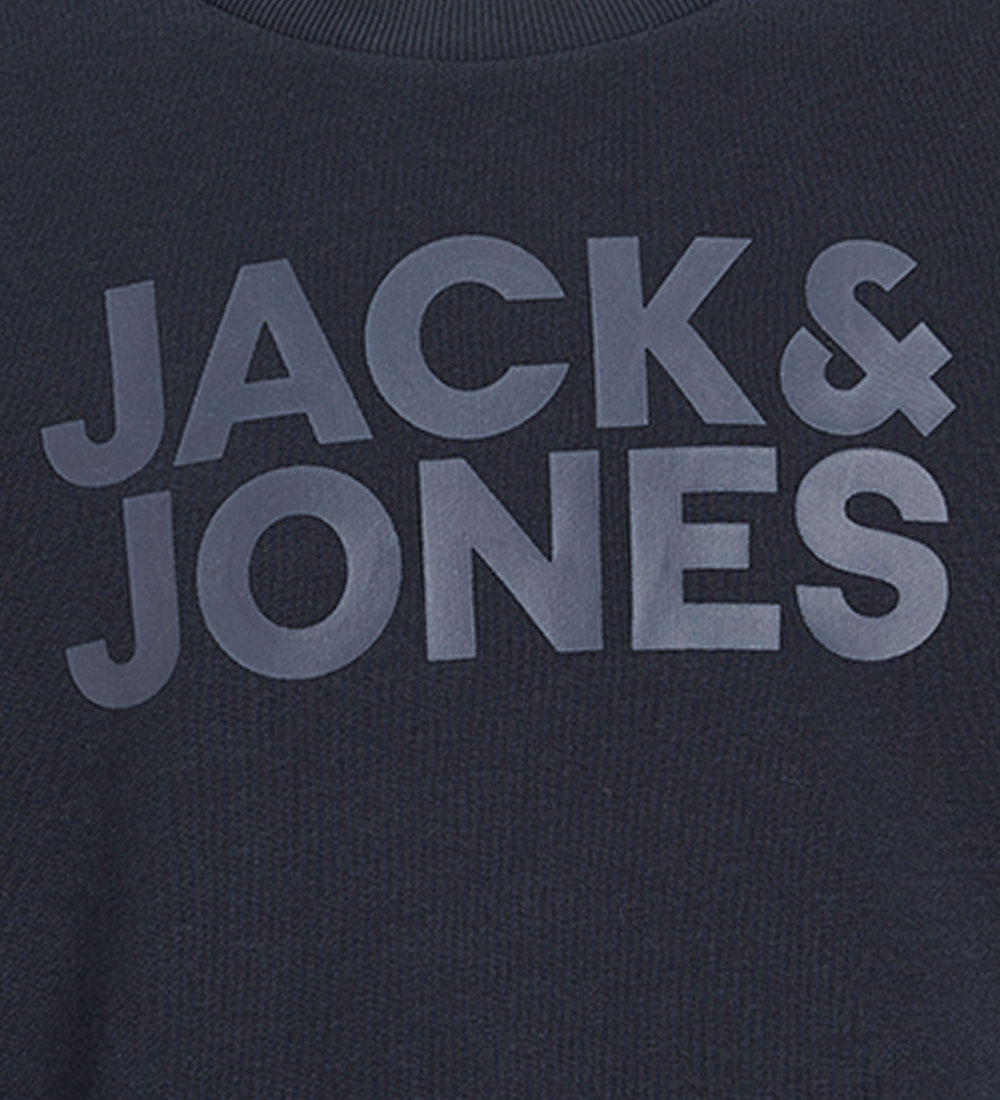 Jack & Jones Sweatshirt - JjeCorp Logo - Navy Blazer/BIG TONAL