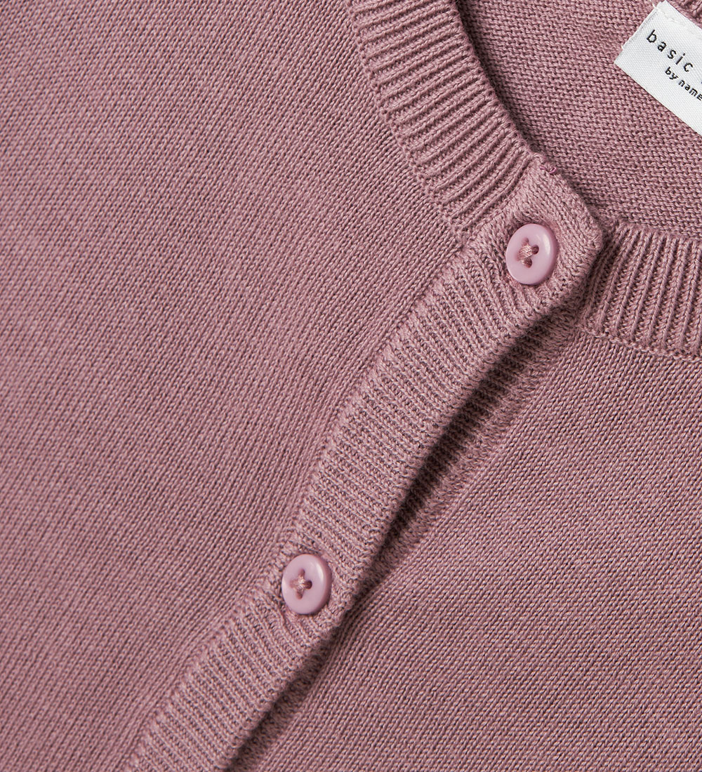 Name It Cardigan - Stickad - Noos - NkfVimone - Elderberry