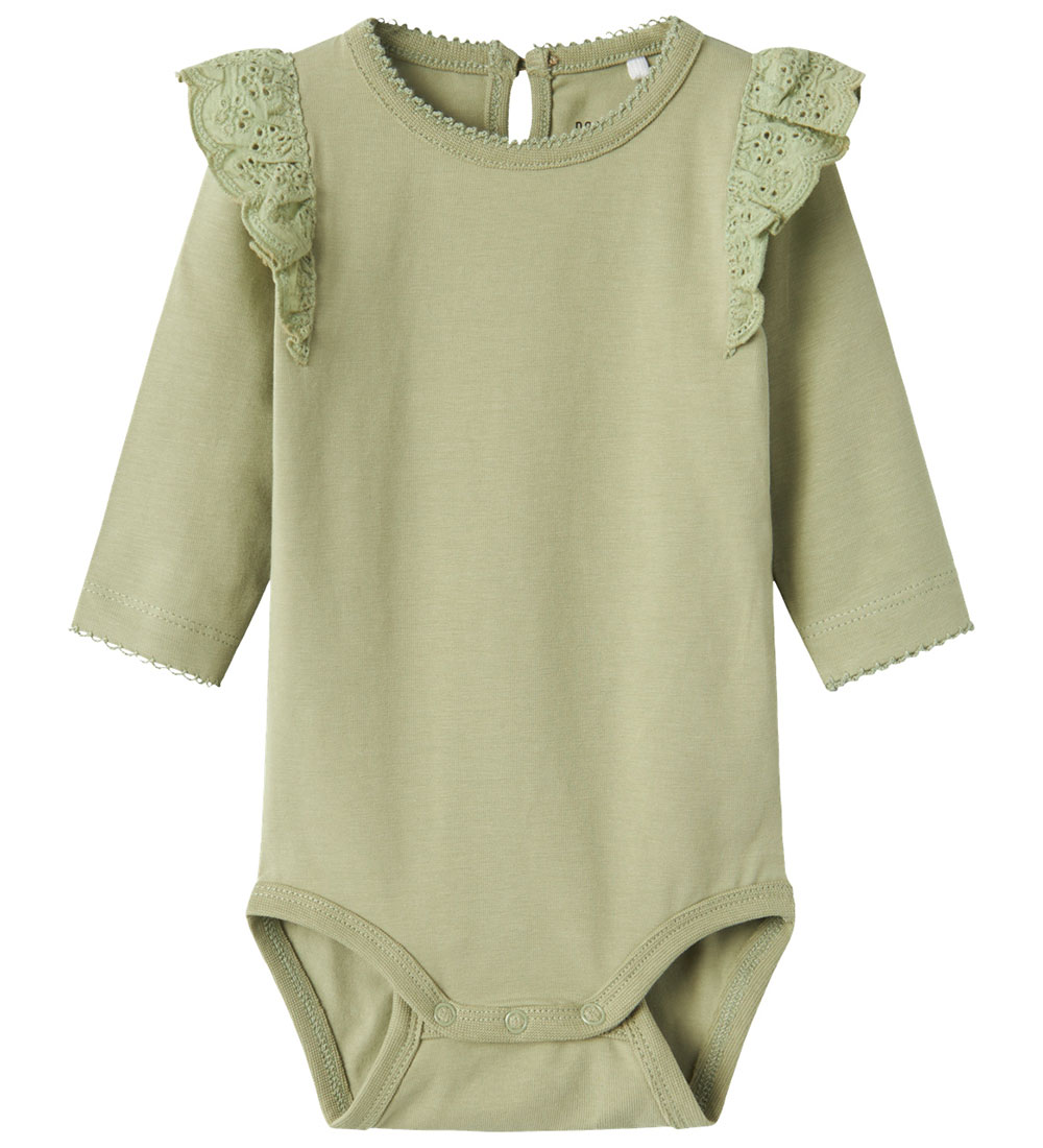 Name It Bodysuit L/æ - NbfTejsa - Tea w. Ruffle