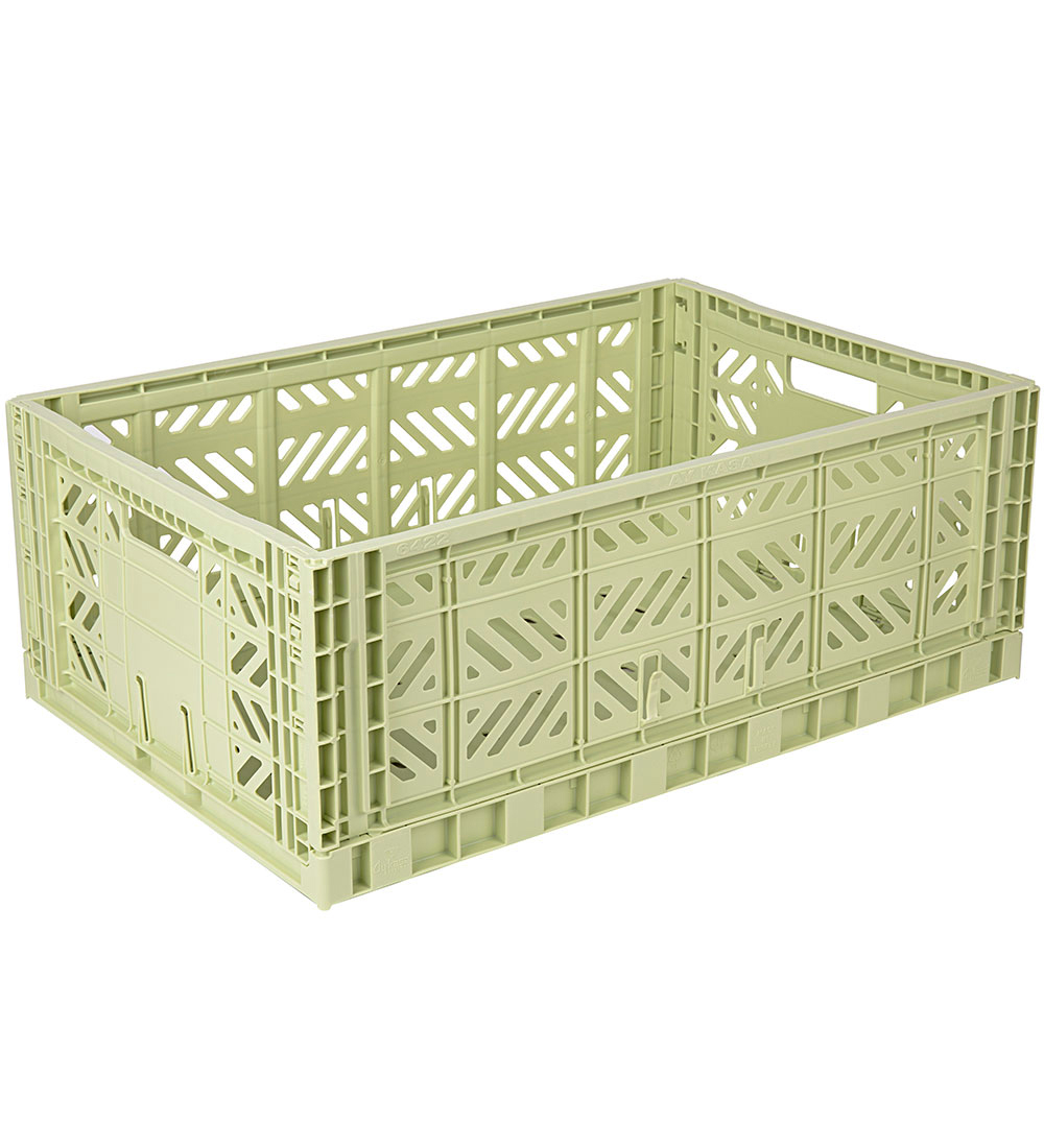 Aykasa Foldable Box - 60x40x22 cm - Maxi - Lime Cream