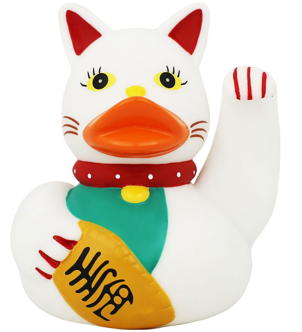 Rubber Duck - Waving Cat