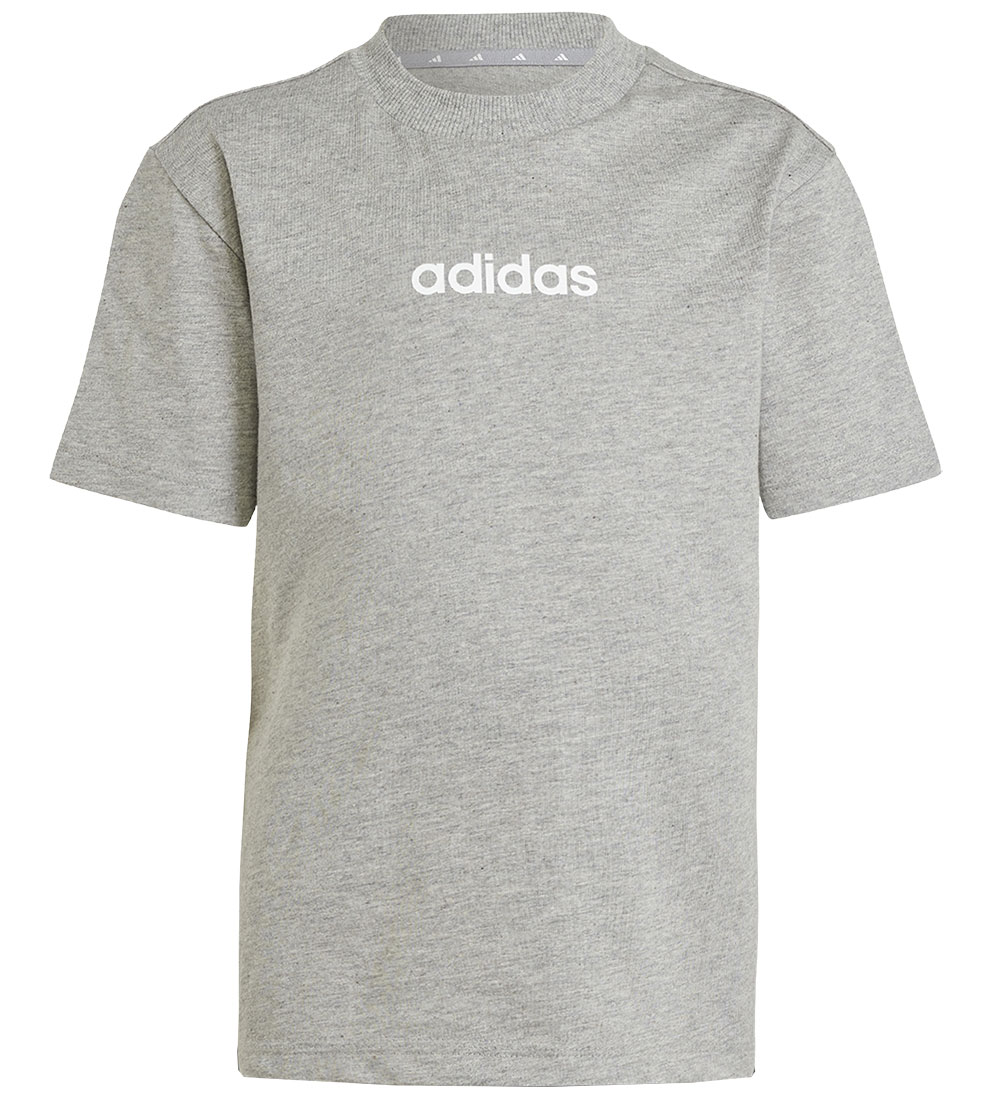 adidas Performance Set - T-shirt/Shorts - LK Lin - MGreyh/White