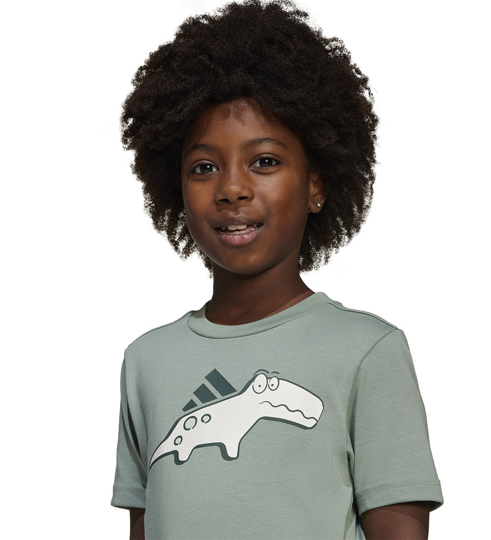 adidas Performance T-shirt - LK - Silgreen