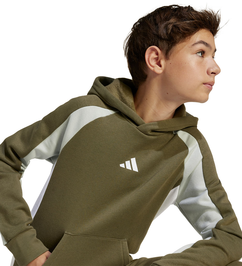 adidas Performance Hettupeysa - J CB FL - Olistr/Wonsil/White