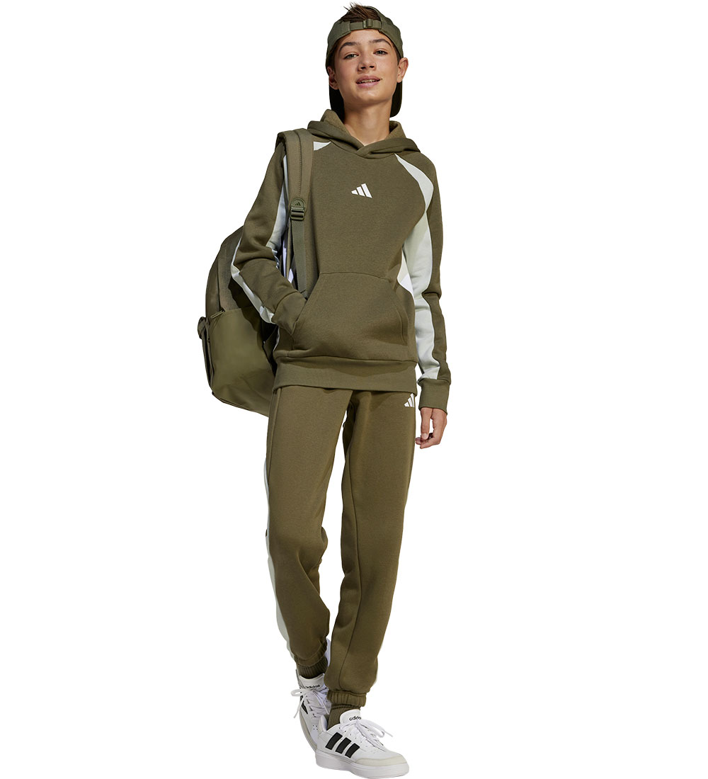 adidas Performance Hettupeysa - J CB FL - Olistr/Wonsil/White