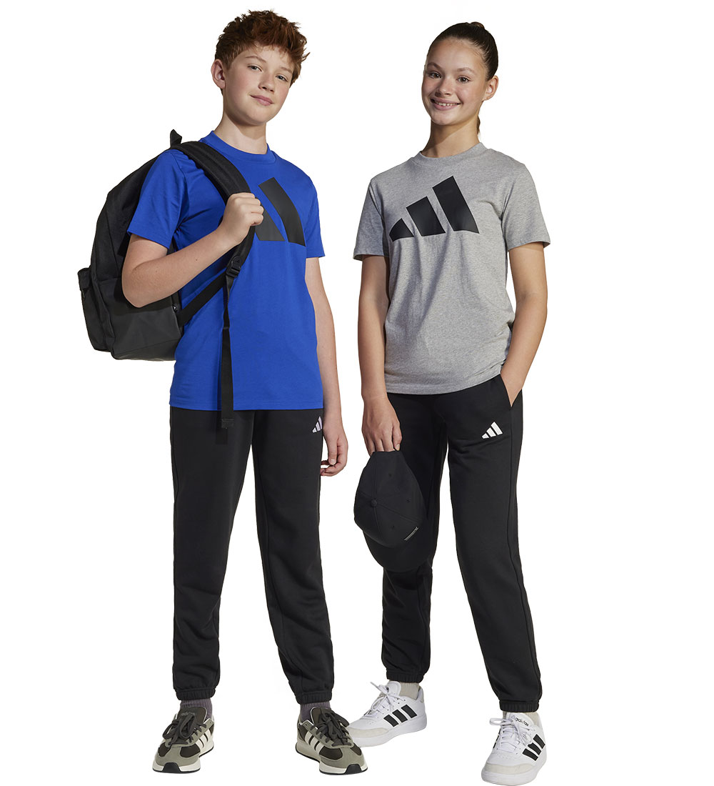 adidas Performance Sweatpants - J SL FL - Black/White