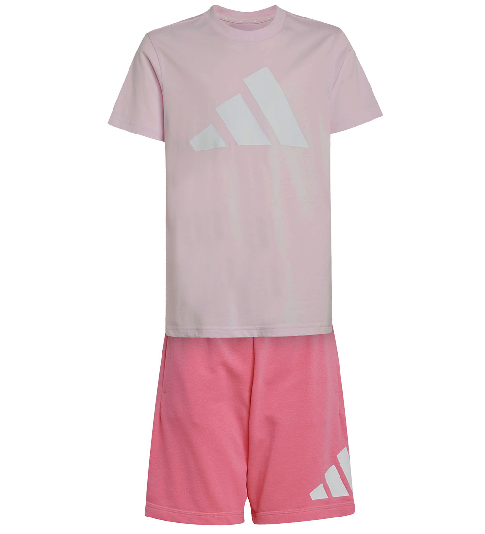 adidas Performance Set - T-shirt/Shorts - J BL - Clpink/White