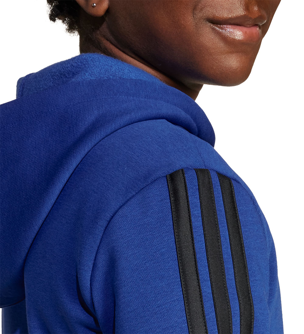 adidas Performance Neuletakki - J 3S FL FZ HD - Royalblu/Black
