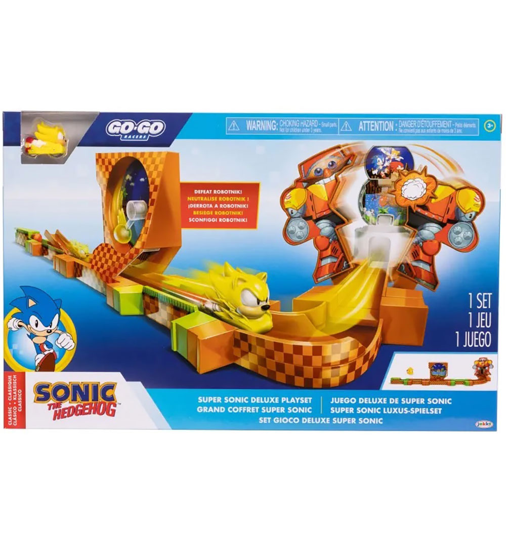 Sonic Play Set - Go Go Racers - Deluxe - Super Sonic