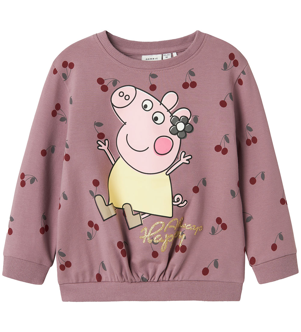 Name It Sweatshirt - NmfDamma - Peppa Wutz - Elderberry