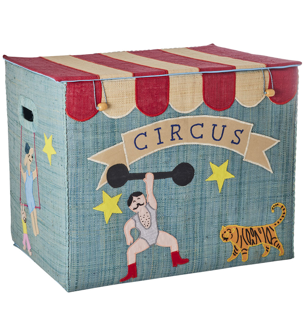 Rice Storage Basket - Raffia - Foldable - Circus