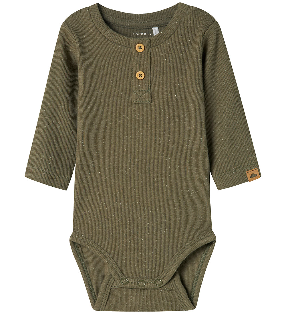 Name It Bodysuit L/æ - NbmBryan - Dusty Olive