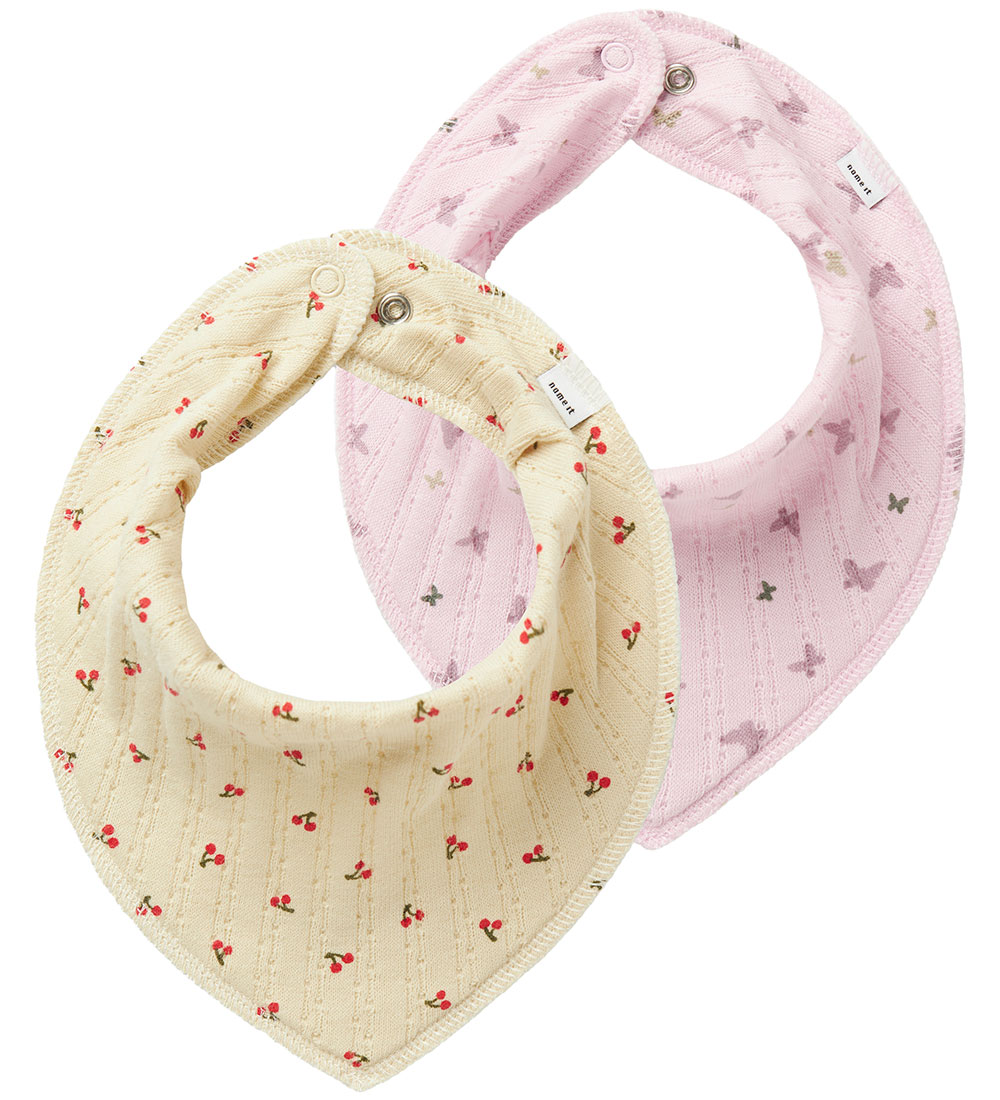 Name It Bibs - 2-Pack - NbfYvettebilia - Summer Sand w. Pr