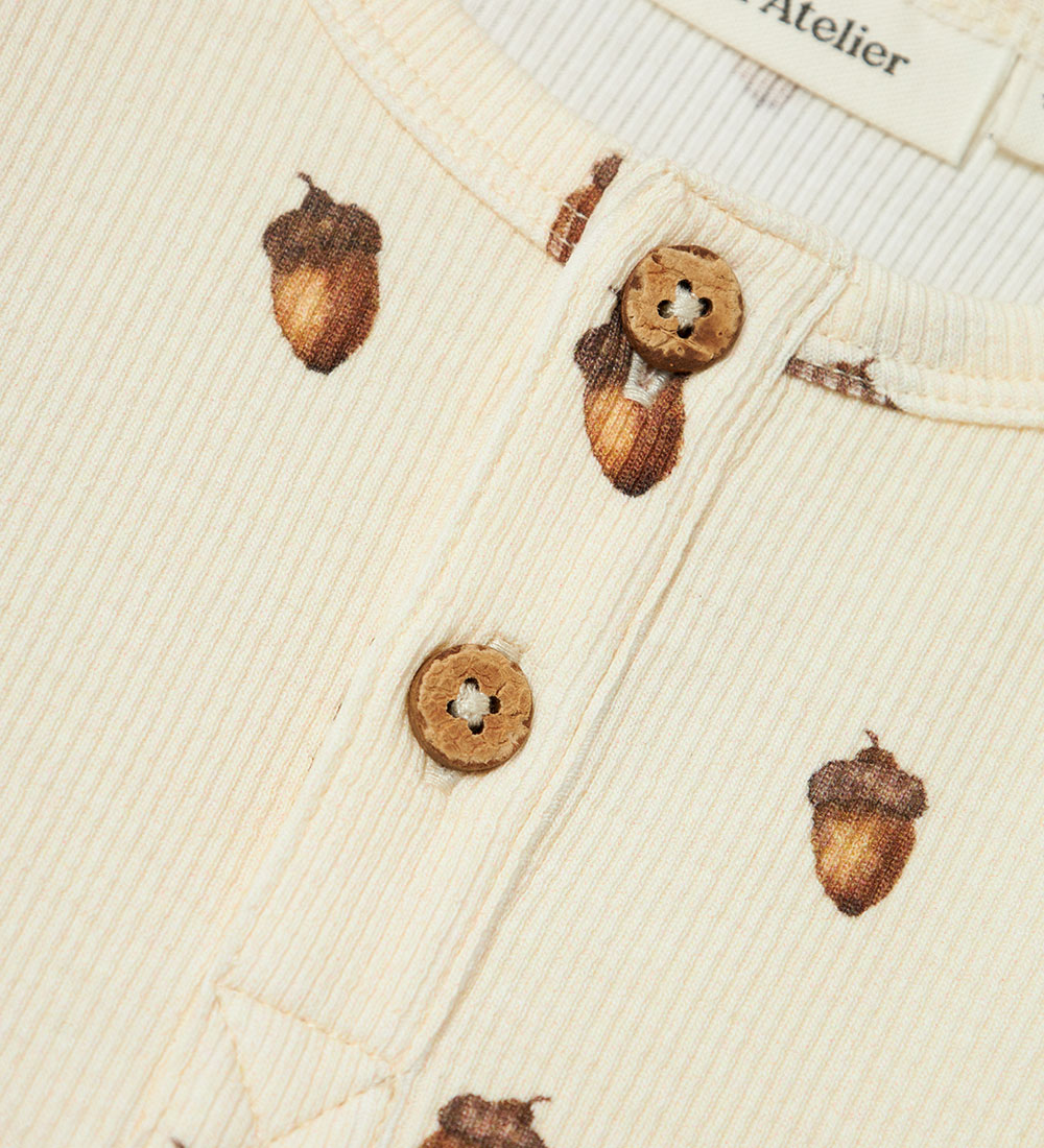 Blouse Lil' Atelier - Rib - NmmGavo - Tourterelle/Gland