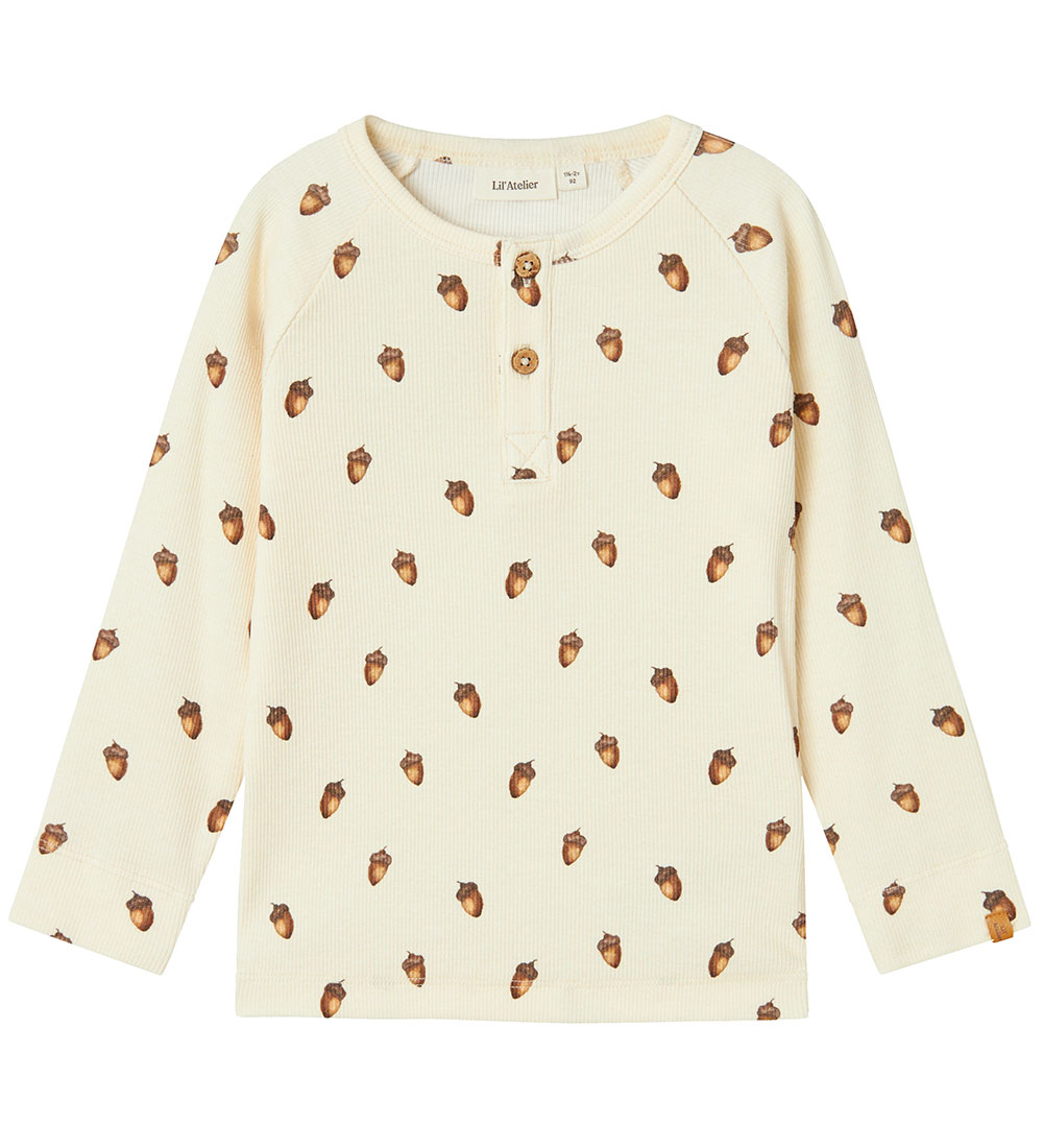 Blouse Lil' Atelier - Rib - NmmGavo - Tourterelle/Gland