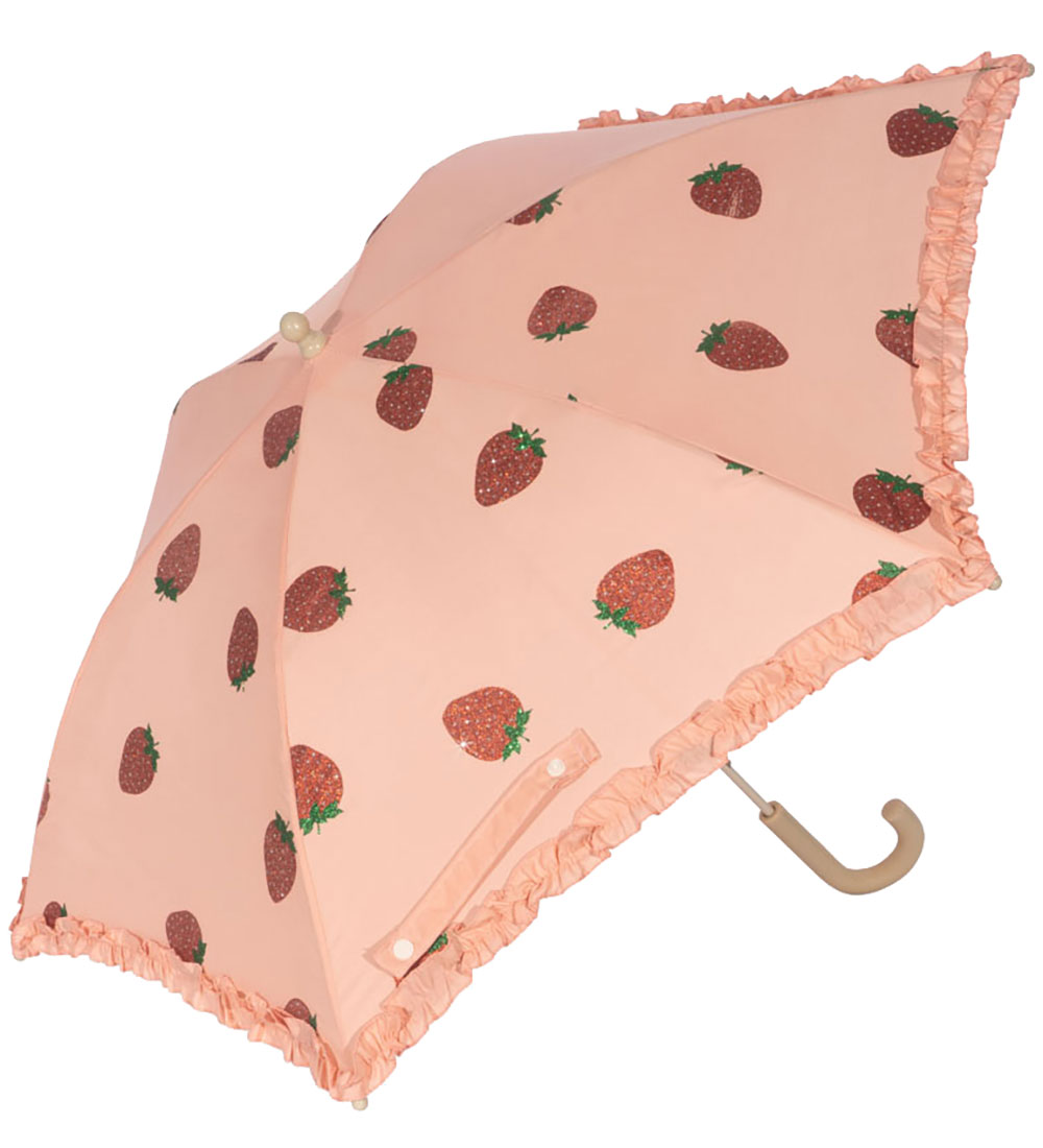 Konges Sløjd Paraplu - Frill - Strawberry Glitter