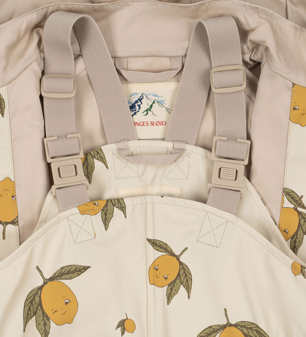 Konges Sløjd Rainwear w. Suspenders - PU - Palm - Sweet Ane So