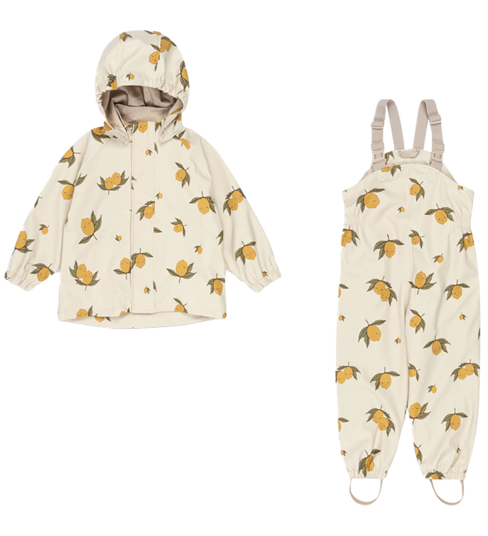 Konges Sløjd Rainwear w. Suspenders - PU - Palm - Sweet Ane So