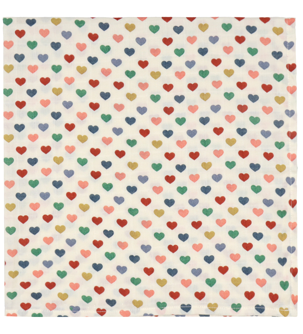 Konges Sløjd Muslin Cloths - 3-Pack - Colored Heart