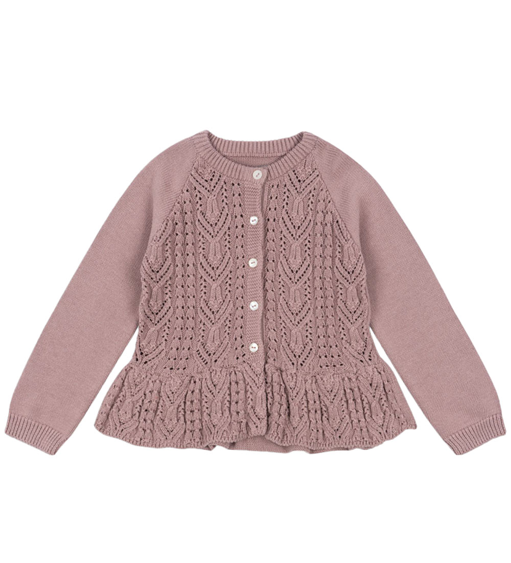 Konges Sløjd Cardigan - Knitted - Cabby Frill - Deauville Mauve