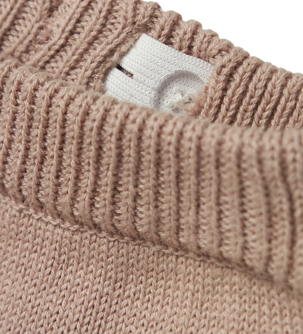 Lil' Atelier Trousers - Knitted - NbfEmlen - Shadow Gray w. Flow