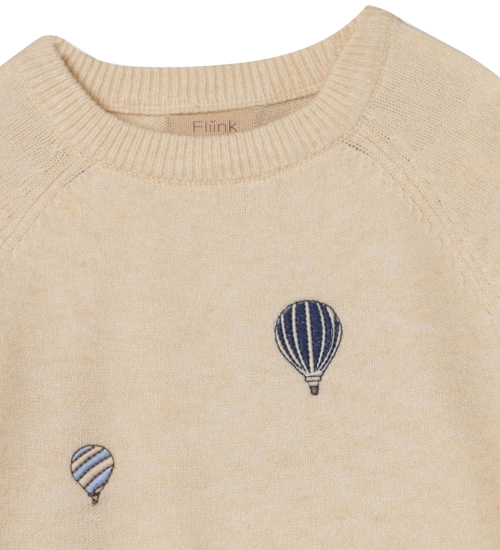 Fliink Blússa - Prjónað - Alon Balloon - Sandshell