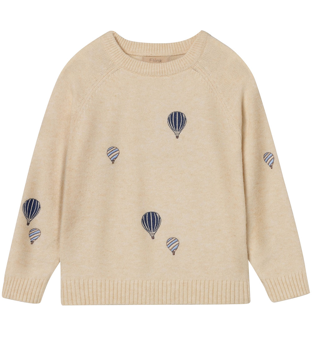 Fliink Blússa - Prjónað - Alon Balloon - Sandshell