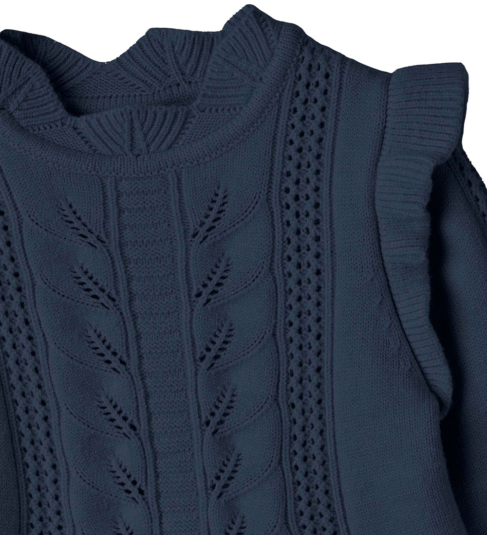 Fliink Blouse - Knitted - Alilly Peplum - Insignia Blue