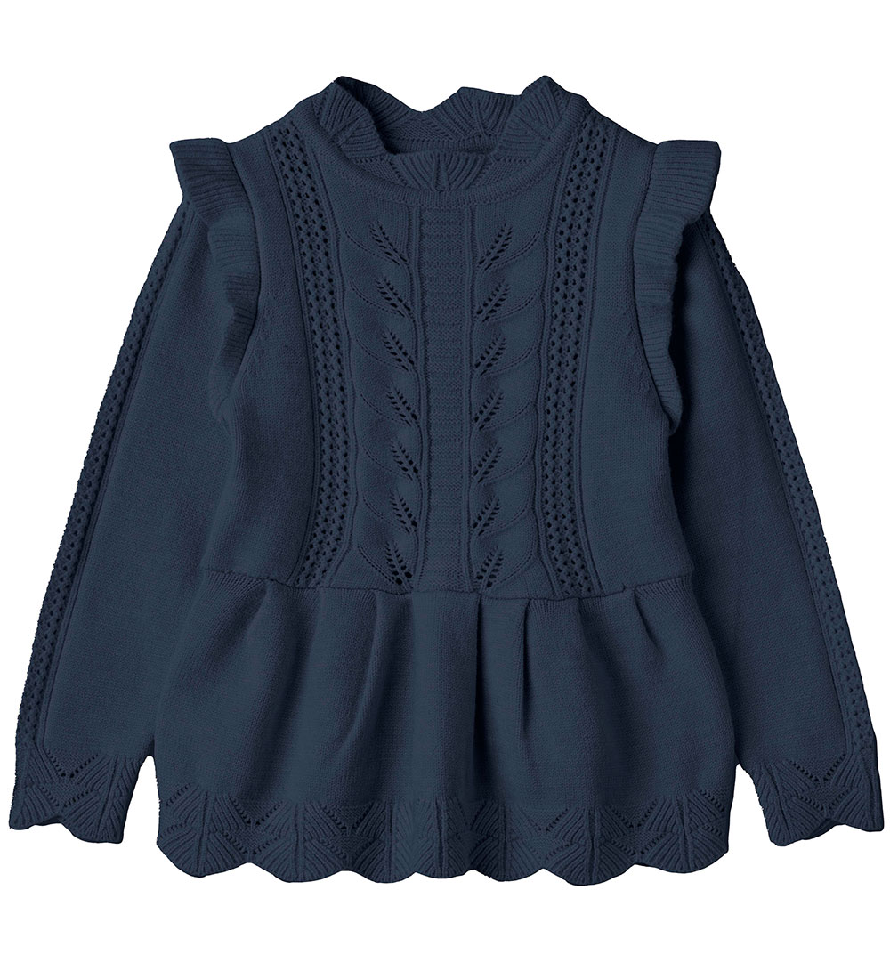 Fliink Blouse - Knitted - Alilly Peplum - Insignia Blue