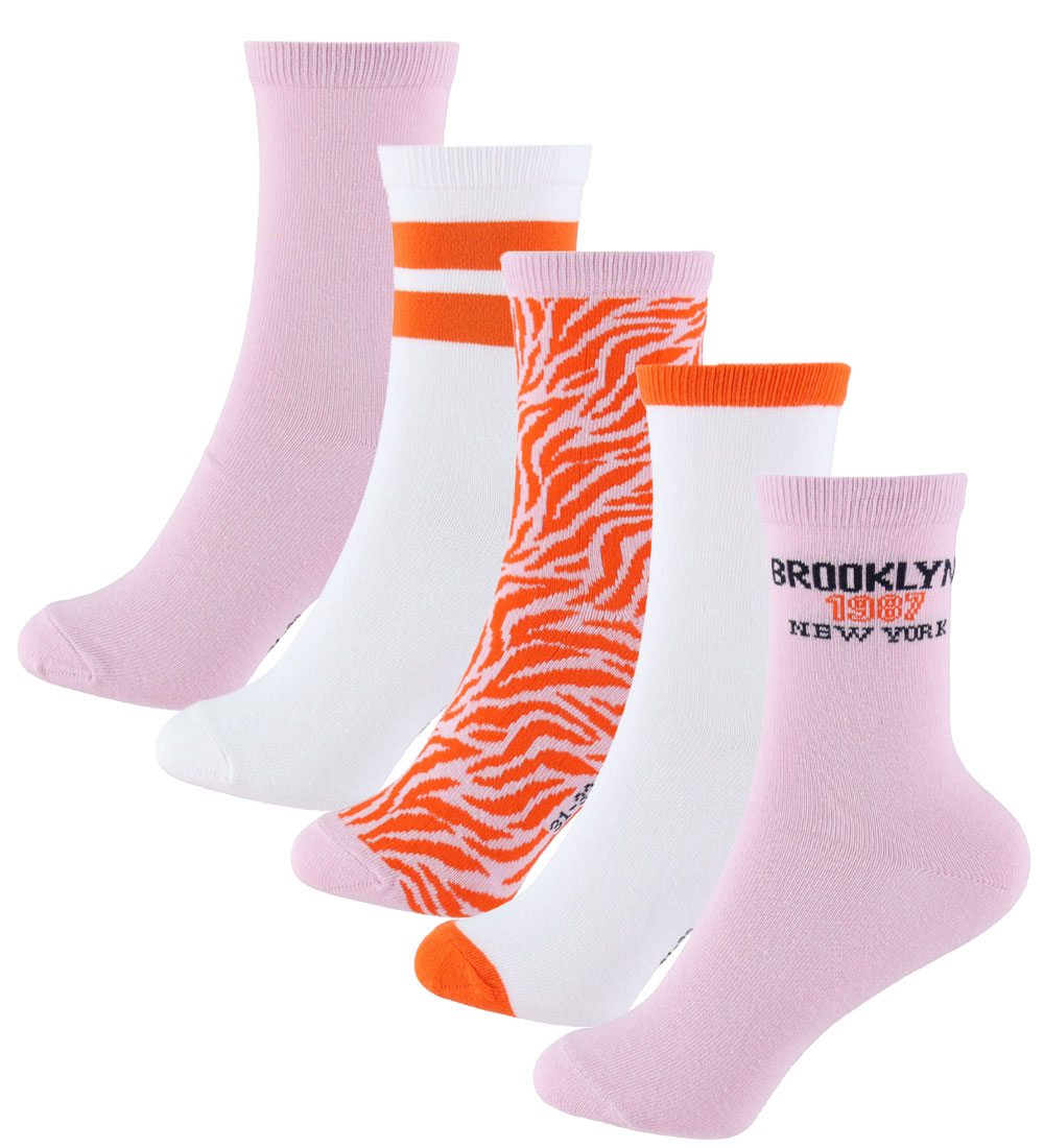 Name It Socks - 5-Pack - NkmVilde - Winsome Orchid