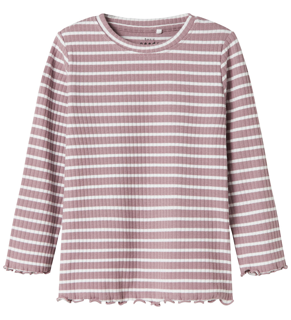 Name It Blouse - NmfVemma - Elderberry/Bright White