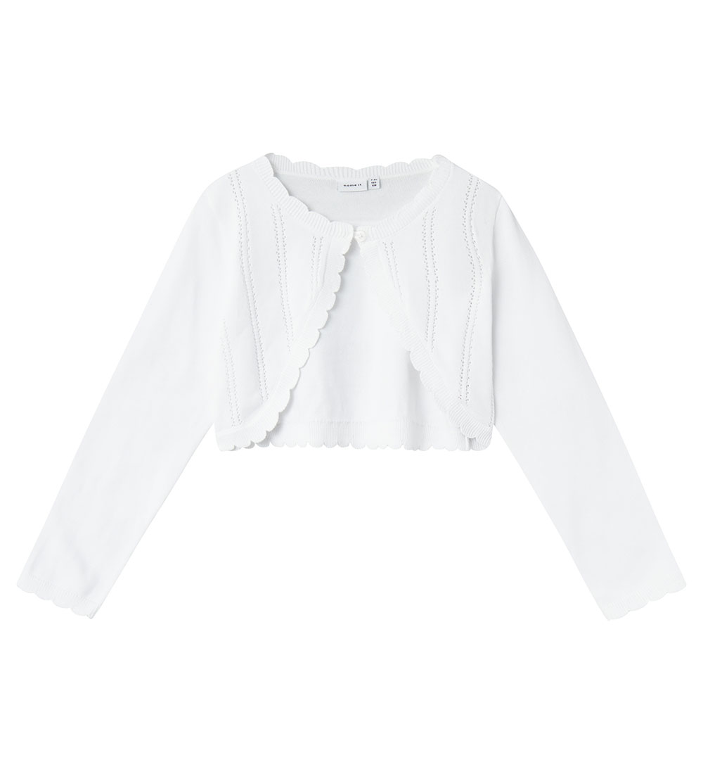 Name It Cardigan - Knitted - Bolero - NkfTilli - Bright White w.