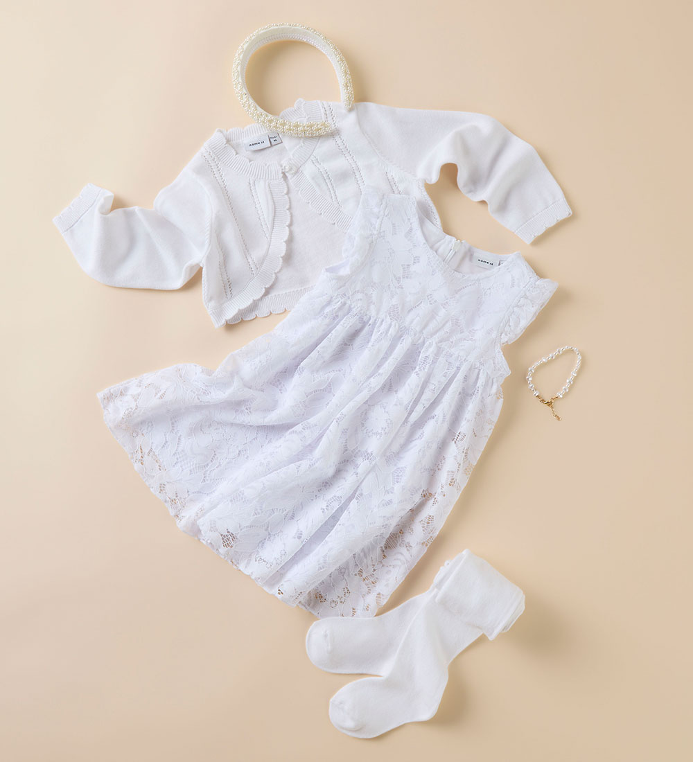 Name It Cardigan - Bolero - Knitted - NmfTilli - Bright White w.