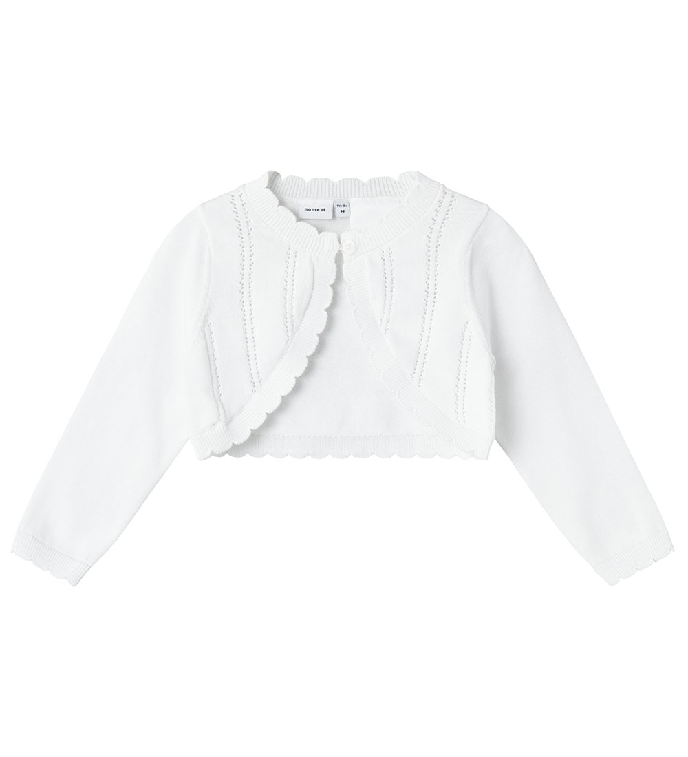 Name It Cardigan - Bolero - Knitted - NmfTilli - Bright White w.