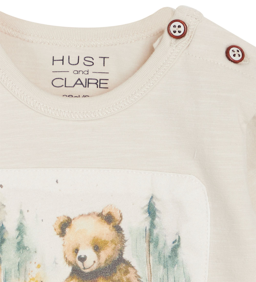 Hust and Claire Bodysuit L/æ - HcBuster - Oat Milk