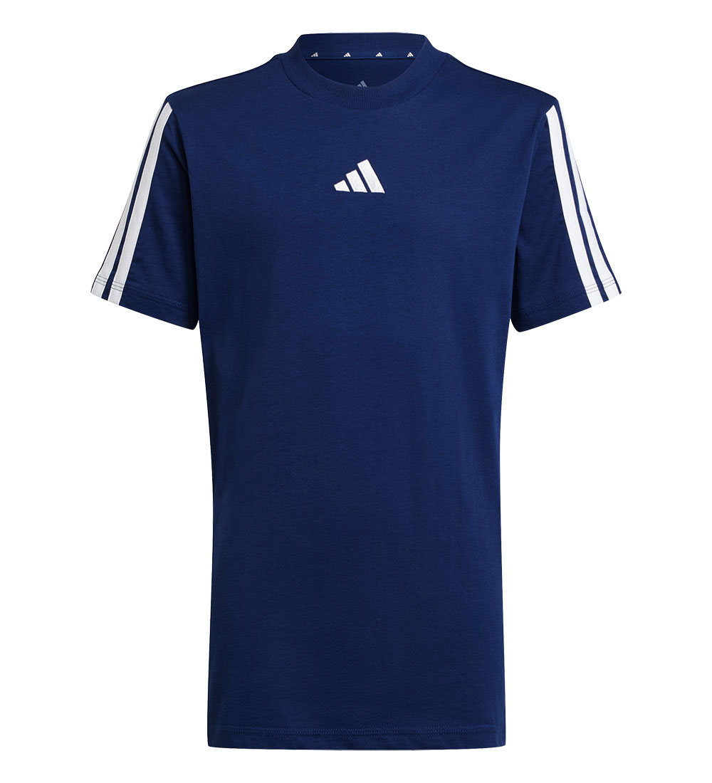 adidas Performance T-Shirt - J 3S - Dunkelblau/White