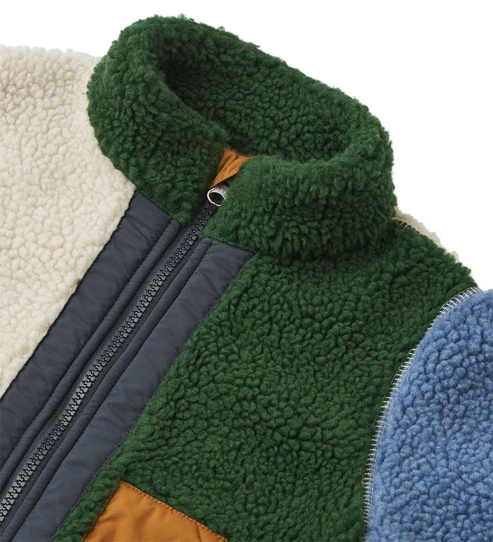 Liewood Fleece Jacket - Noam - Garden Green Multi Mix